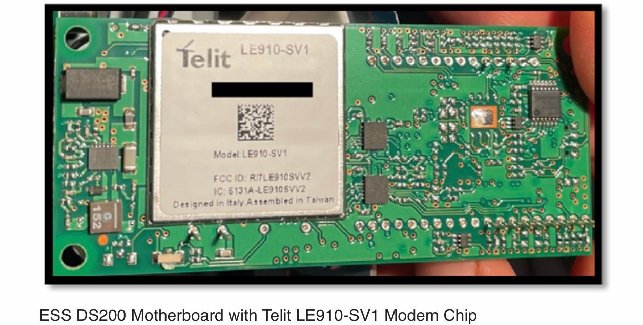 ESS DS200 Motherboard with Telit LE910-SV1 Modem Chip