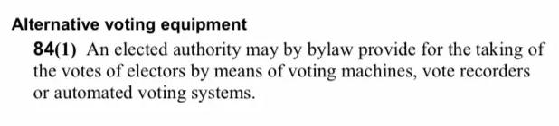 Local Authorities Election Act 84.1
