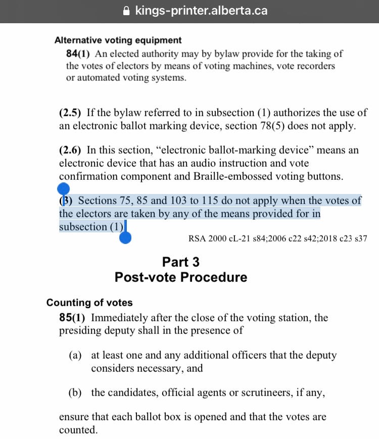Local Authorities Election Act 84.3