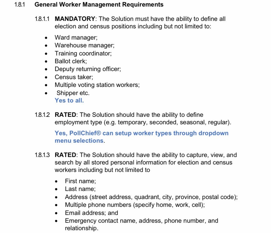 General Worker Management Requirements