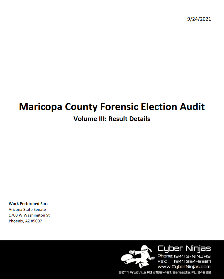 Maricopa County Forensic Election Audit